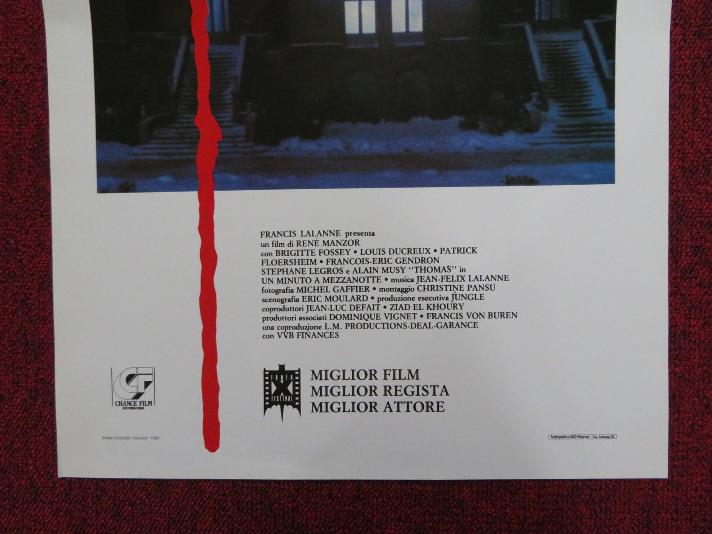 DEADLY GAMES ITALIAN LOCANDINA POSTER BRIGITTE FOSSEY LOUIS DUCREUX 1990 Rendezvous Cinema Movie posters