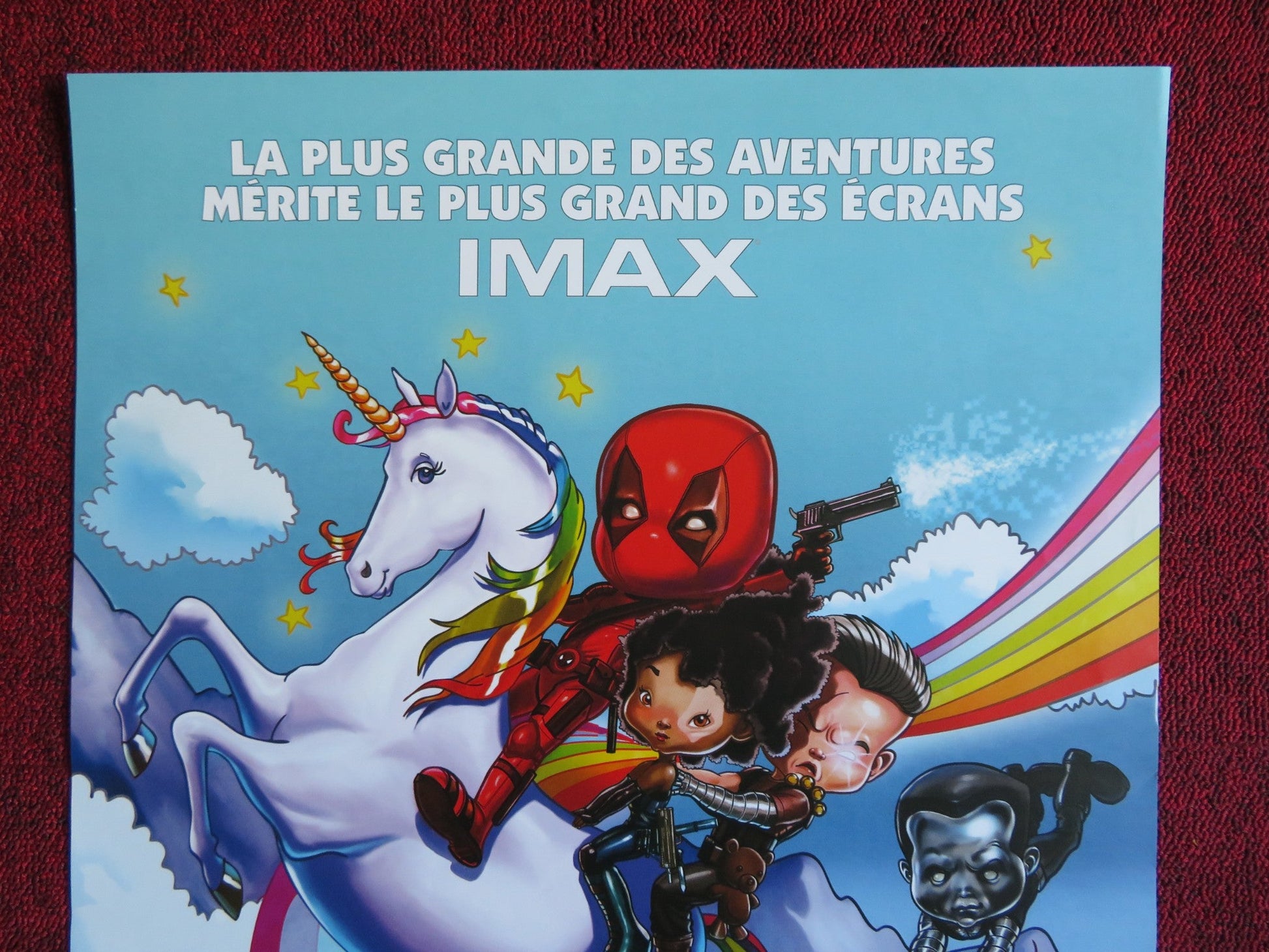 DEADPOOL 2 FRENCH (16" x 23.5") POSTER RYAN REYNOLDS JOSH BROLIN 2018 Rendezvous Cinema Movie posters