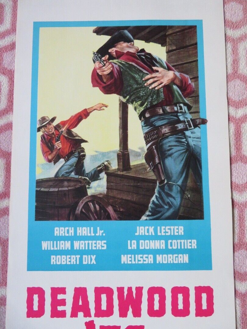 DEADWOOD '76 ITALIAN LOCANDINA (27.5"x13") POSTER ARCH HALL JR. J. LESTER 1965 Rendezvous Cinema Movie posters