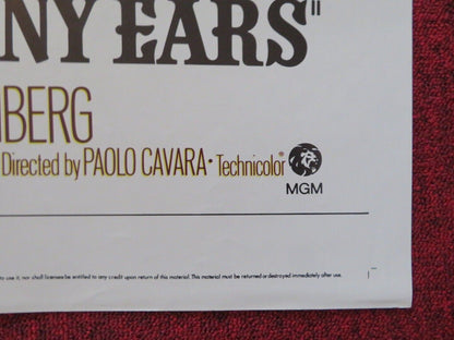 DEAF SMITH & JOHNNY EARS FOLDED US ONE SHEET POSTER ANTHONY QUINN FRANK NERO '73 Movie posters