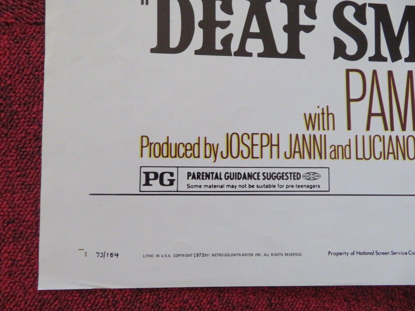 DEAF SMITH & JOHNNY EARS FOLDED US ONE SHEET POSTER ANTHONY QUINN FRANK NERO '73 Movie posters