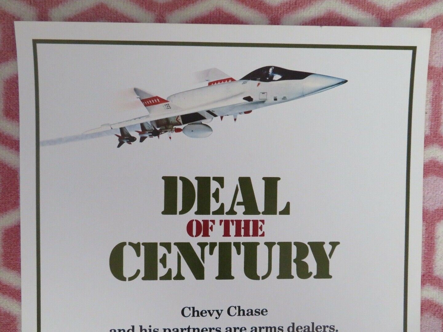 DEAL OF CENTURY US INSERT (14"x 36") POSTER CHEVY CHASE SIGORNEY WEAVER 1983 Movie posters