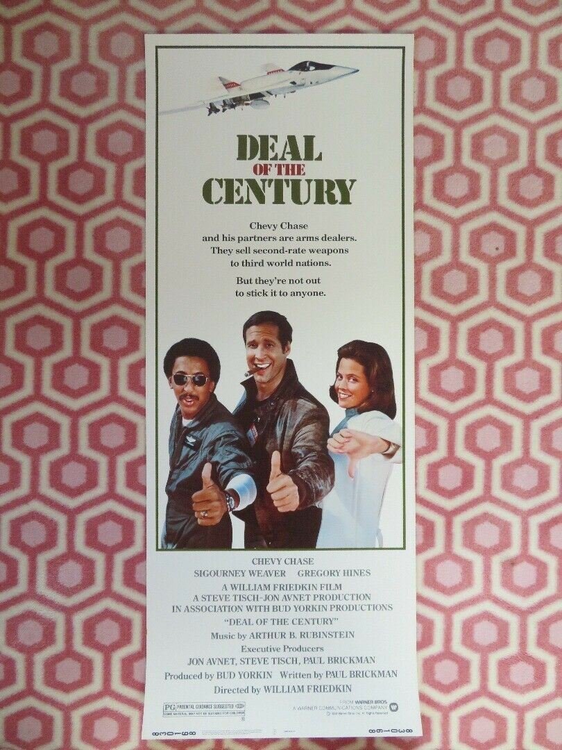 DEAL OF CENTURY US INSERT (14"x 36") POSTER CHEVY CHASE SIGORNEY WEAVER 1983 Movie posters