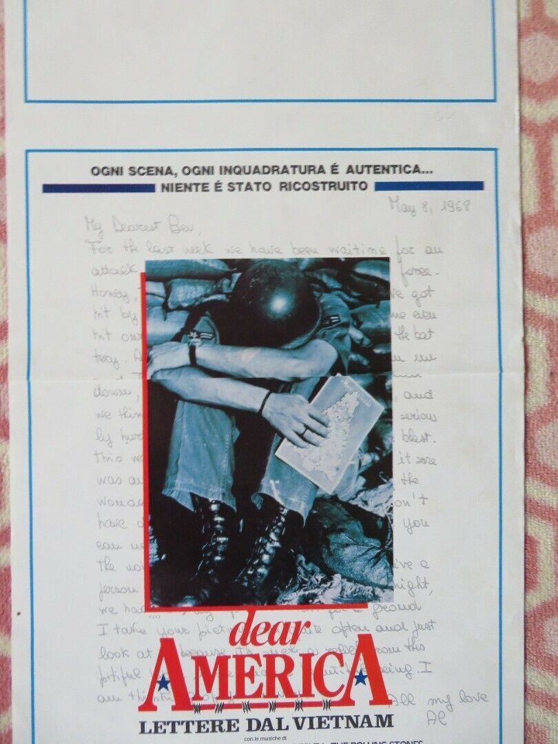 DEAR AMERICA: Letters from home ITALIAN LOCANDINA (27.5"x13.5") POSTER 1988 Movie posters