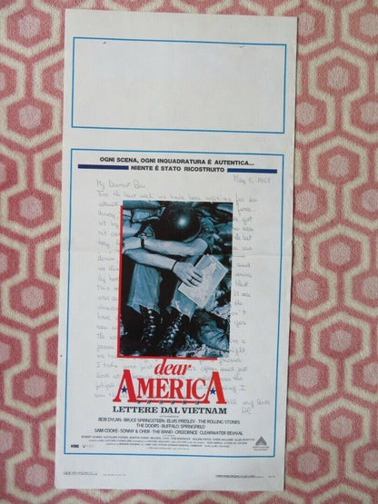 DEAR AMERICA: Letters from home ITALIAN LOCANDINA (27.5"x13.5") POSTER 1988 Movie posters