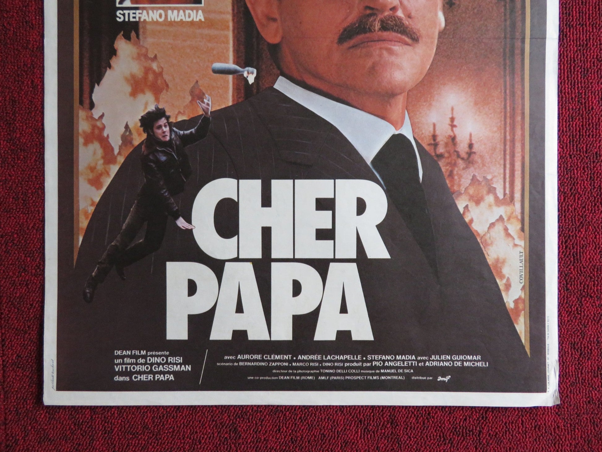 DEAR FATHER FRENCH POSTER VITTORIO GASSMAN AURORE CLEMENT 1979 Rendezvous Cinema Movie posters