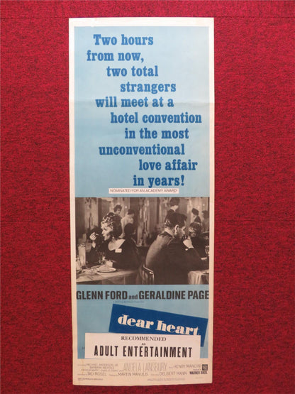 DEAR HEART US INSERT (14"x 36") POSTER GLENN FORD GERALDINE PAGE 1965 Rendezvous Cinema Movie posters