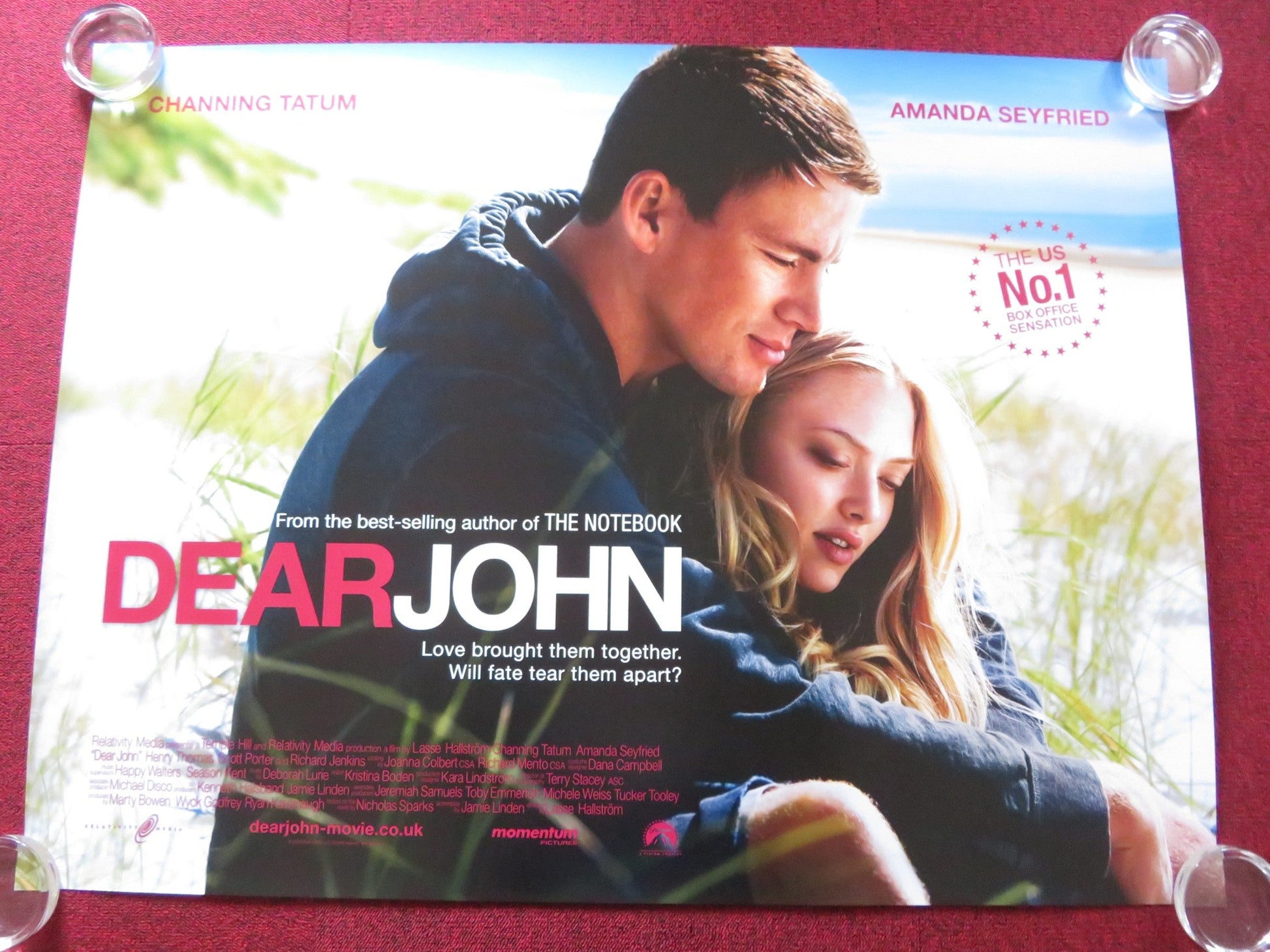 DEAR JOHN UK QUAD (30"x 40") ROLLED POSTER CHANNING TATUM AMANDA SEYFRIED 2010 Rendezvous Cinema Movie posters