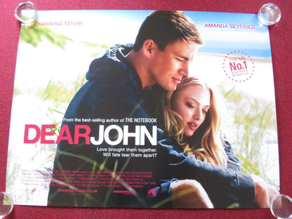 DEAR JOHN UK QUAD (30"x 40") ROLLED POSTER CHANNING TATUM AMANDA SEYFRIED 2010 Rendezvous Cinema Movie posters