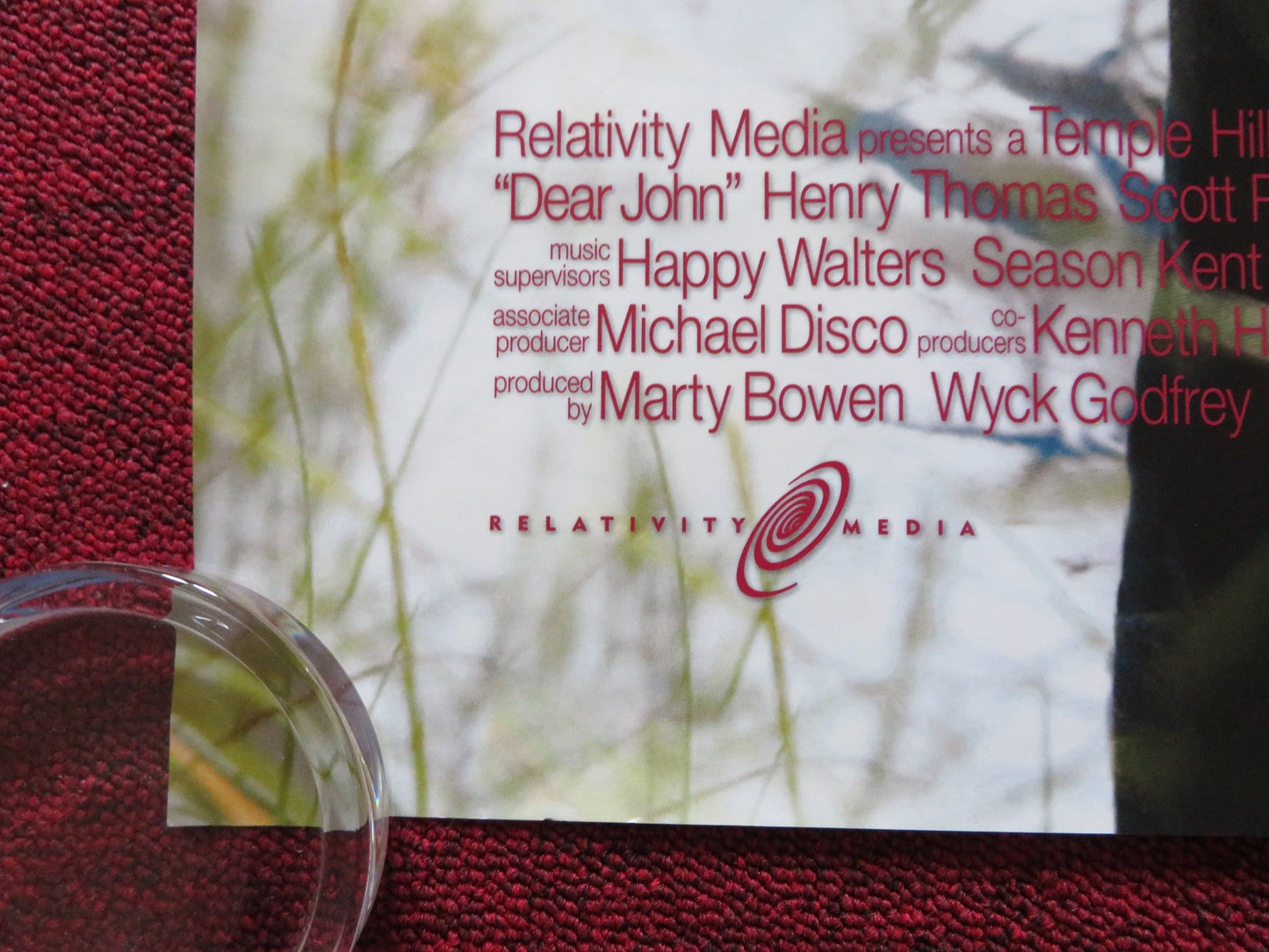 DEAR JOHN UK QUAD (30"x 40") ROLLED POSTER CHANNING TATUM AMANDA SEYFRIED 2010 Rendezvous Cinema Movie posters