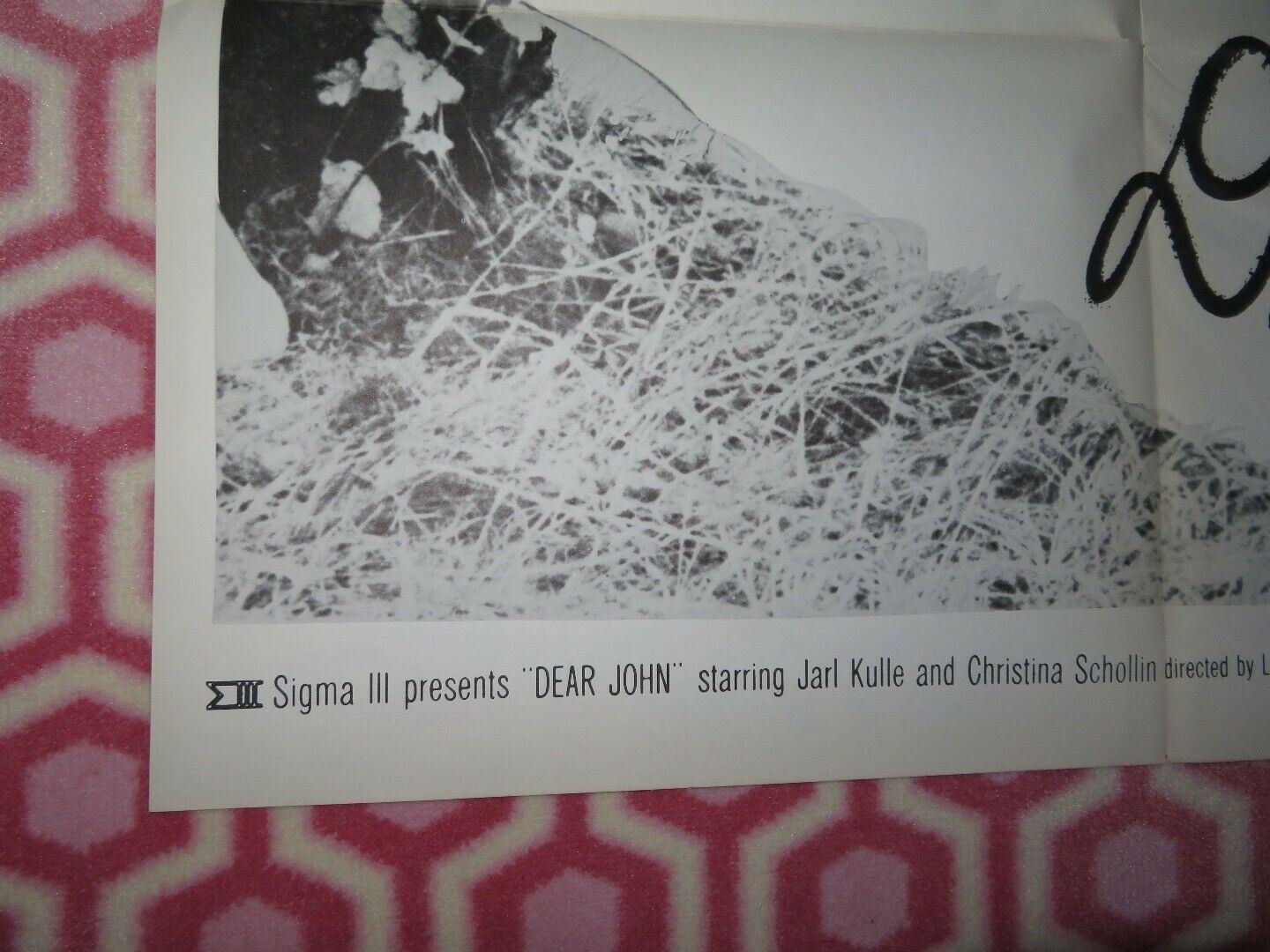 DEAR JOHN US ONE SHEET POSTER JARL KULLE CHRISTINA SCHOLLIN 1964 Movie posters