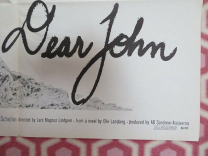 DEAR JOHN US ONE SHEET POSTER JARL KULLE CHRISTINA SCHOLLIN 1964 Movie posters