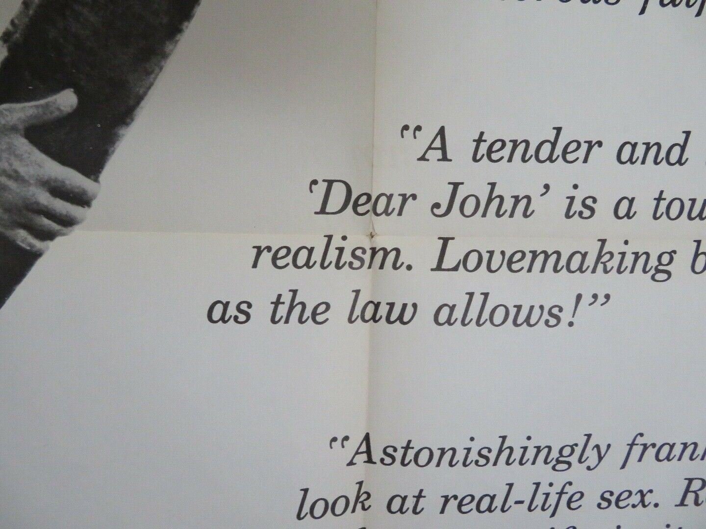 DEAR JOHN US ONE SHEET POSTER JARL KULLE CHRISTINA SCHOLLIN 1964 Movie posters