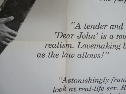 DEAR JOHN US ONE SHEET POSTER JARL KULLE CHRISTINA SCHOLLIN 1964 Movie posters