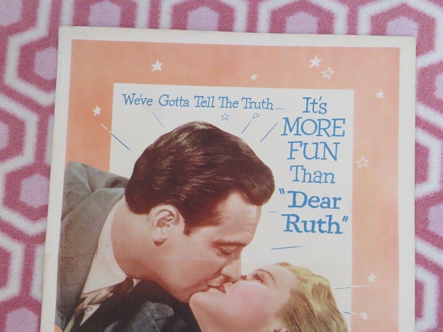 DEAR WIFE US INSERT (14"x 36") POSTER WILLIAM HOLDEN JOAN CAULFIELD 1949 Movie posters