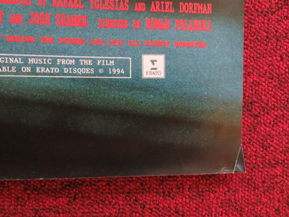 DEATH AND THE MAIDEN QUAD (30" x 40") POSTER FOLDED SIGOURNEY WEAVER 1994 Rendezvous Cinema Movie posters