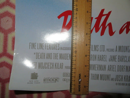 DEATH AND THE MAIDEN US ONE SHEET ROLLED POSTER ROMAN POLANSKI 1994 - Rendezvous Cinema