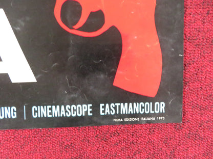 DEATH COMES IN THREE - A ITALIAN FOTOBUSTA POSTER ALAN TANG JENNY HU 1973 Rendezvous Cinema Movie posters