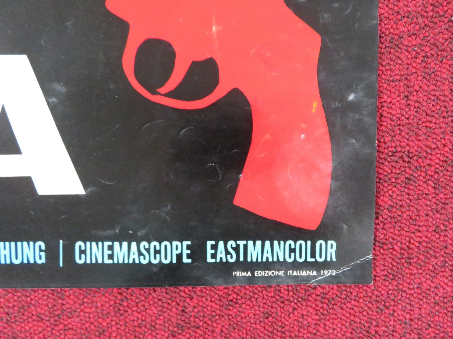 DEATH COMES IN THREE - C ITALIAN FOTOBUSTA POSTER ALAN TANG JENNY HU 1973 Rendezvous Cinema Movie posters