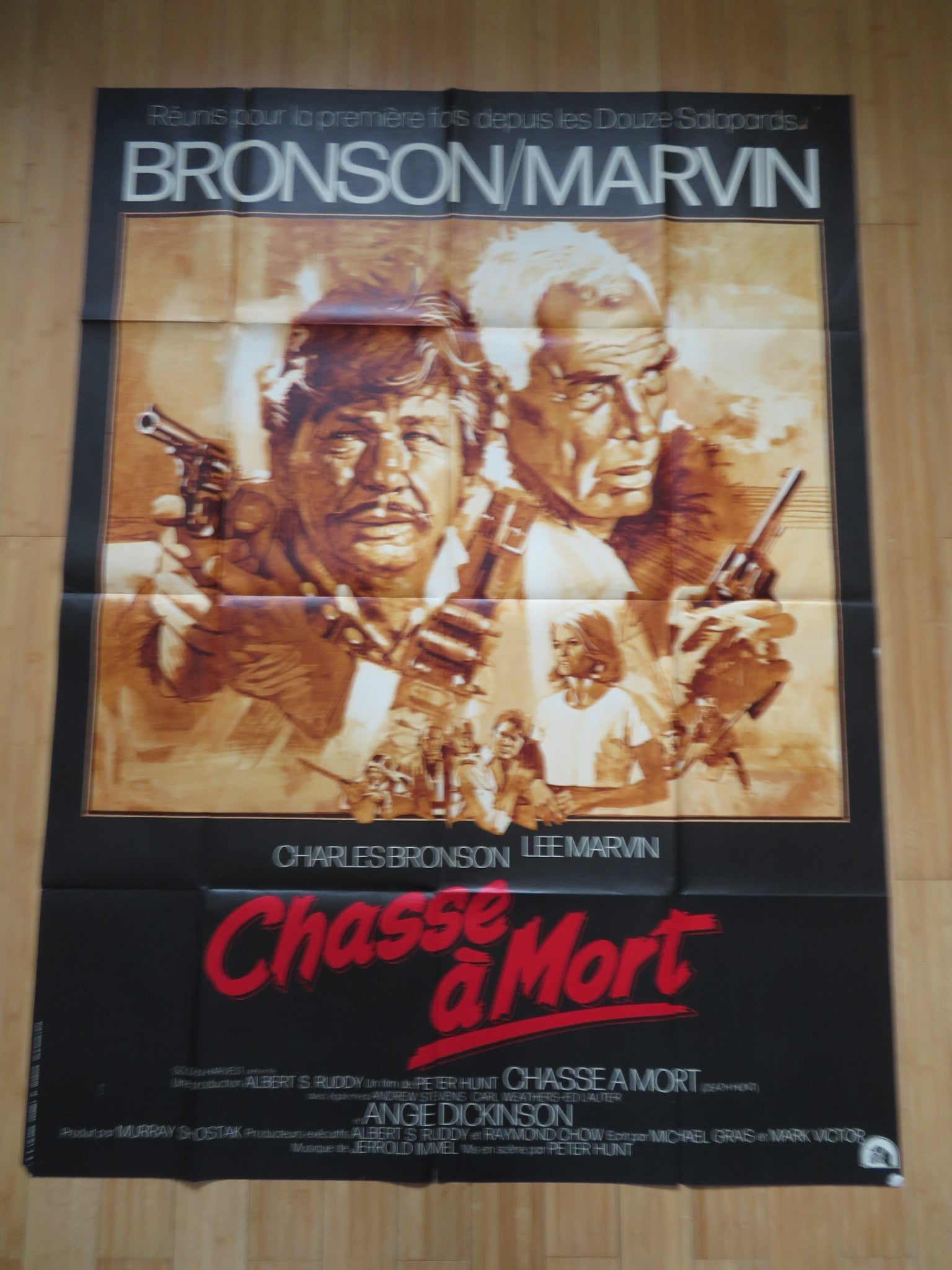 DEATH HUNT FRENCH GRANDE POSTER CHARLES BRONSON LEE MARVIN 1981 Rendezvous Cinema Movie posters