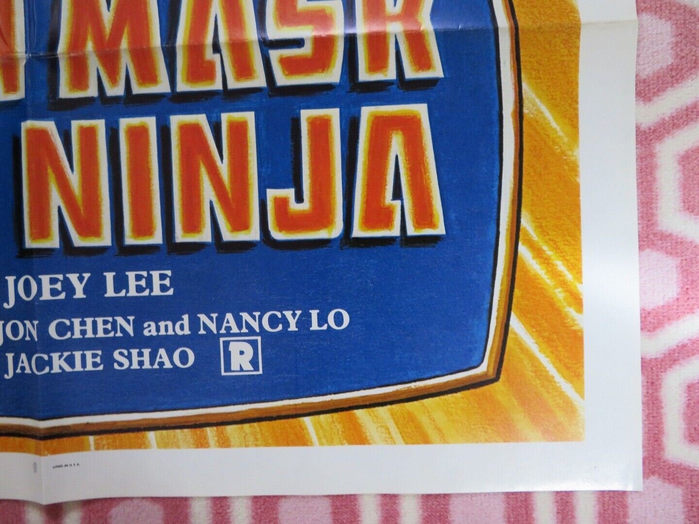 DEATH MASK OF THE NINJA /Shaolin Prince KUNG FU FOLDED US ONE SHEET POSTER '82 - Rendezvous Cinema