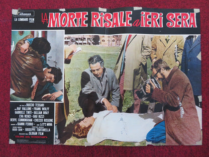 DEATH OCCURRED LAST NIGHT - C ITALIAN FOTOBUSTA POSTER RAF VALLONE F WOLFF 1970 Rendezvous Cinema Movie posters