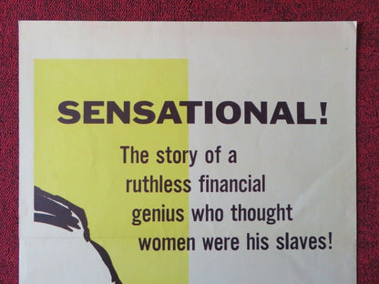 DEATH OF A SCOUNDREL US INSERT (14"x 36") POSTER GEORGE SANDERS YVONNE 1956 Movie posters