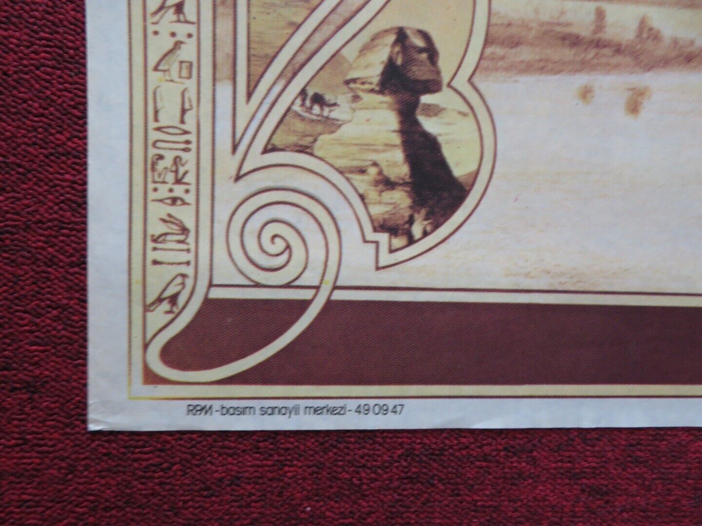 DEATH ON THE NILE FOLDED TURKISH ONE SHEET POSTER PETER USTINOV MIA FARROW 1978 - Rendezvous Cinema