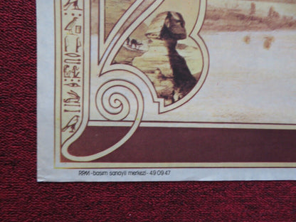 DEATH ON THE NILE FOLDED TURKISH ONE SHEET POSTER PETER USTINOV MIA FARROW 1978 - Rendezvous Cinema