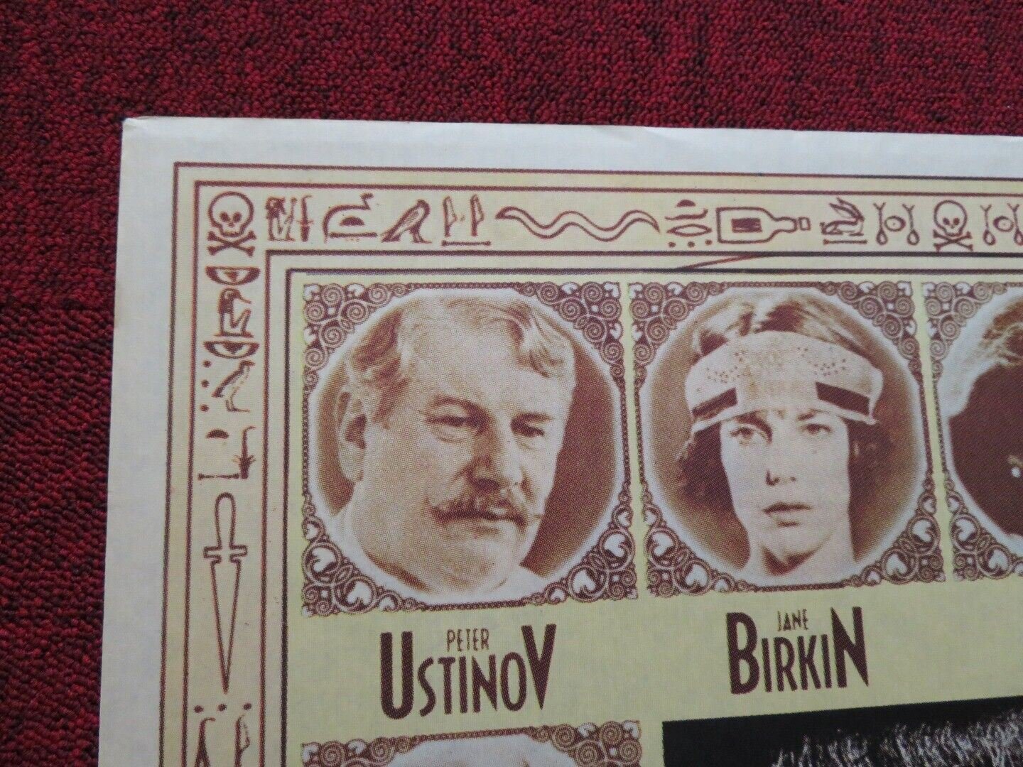 DEATH ON THE NILE FOLDED TURKISH ONE SHEET POSTER PETER USTINOV MIA FARROW 1978 - Rendezvous Cinema