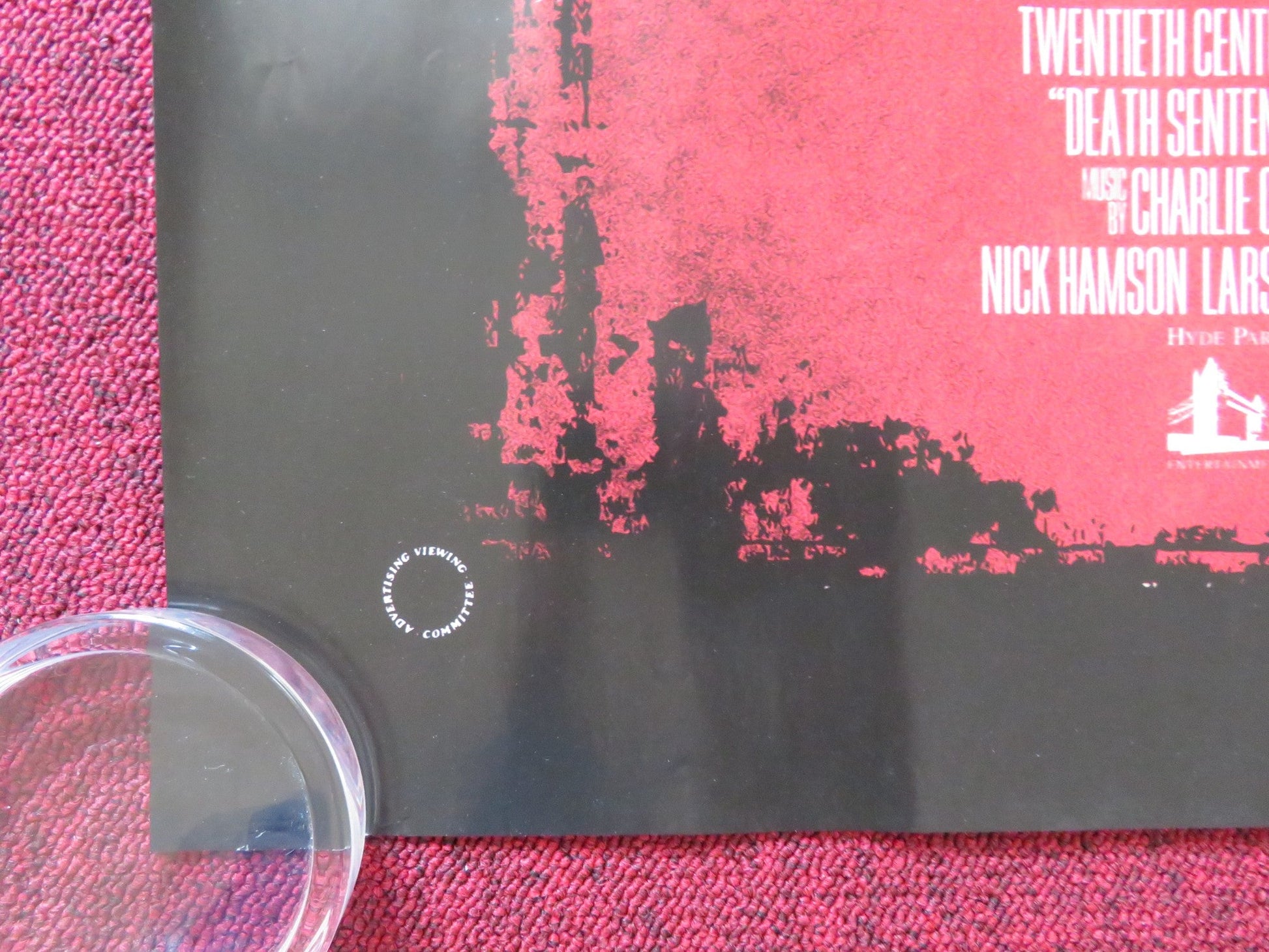 DEATH SENTENCE UK QUAD (30"x 40") ROLLED POSTER KEVIN BACON KELLY PRESTON 2007 Rendezvous Cinema Movie posters