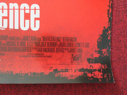 DEATH SENTENCE US ONE SHEET ROLLED POSTER KEVIN BACON 2007 Movie posters