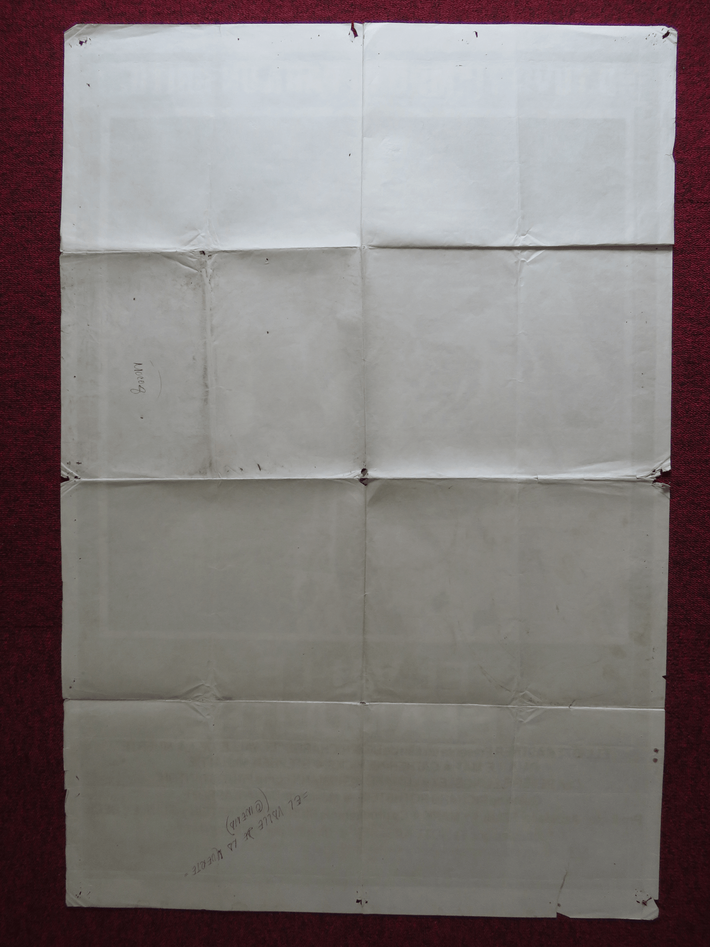 DEATH VALLEY FOLDED ARGENTINA ONE SHEET POSTER PAUL LE MAT CATHERINE HICKS 1982 Rendezvous Cinema Movie posters