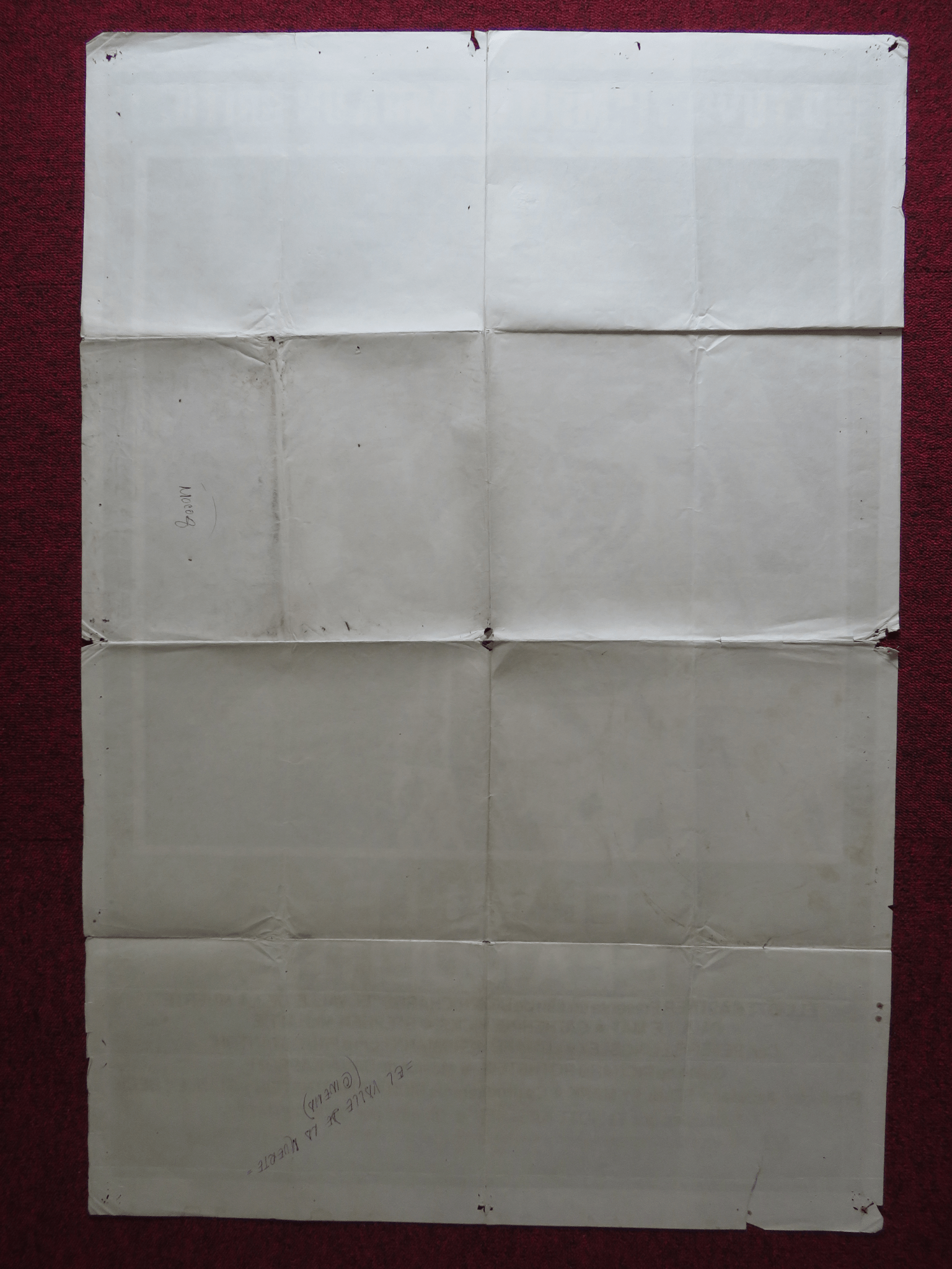 DEATH VALLEY FOLDED ARGENTINA ONE SHEET POSTER PAUL LE MAT CATHERINE HICKS 1982 Rendezvous Cinema Movie posters