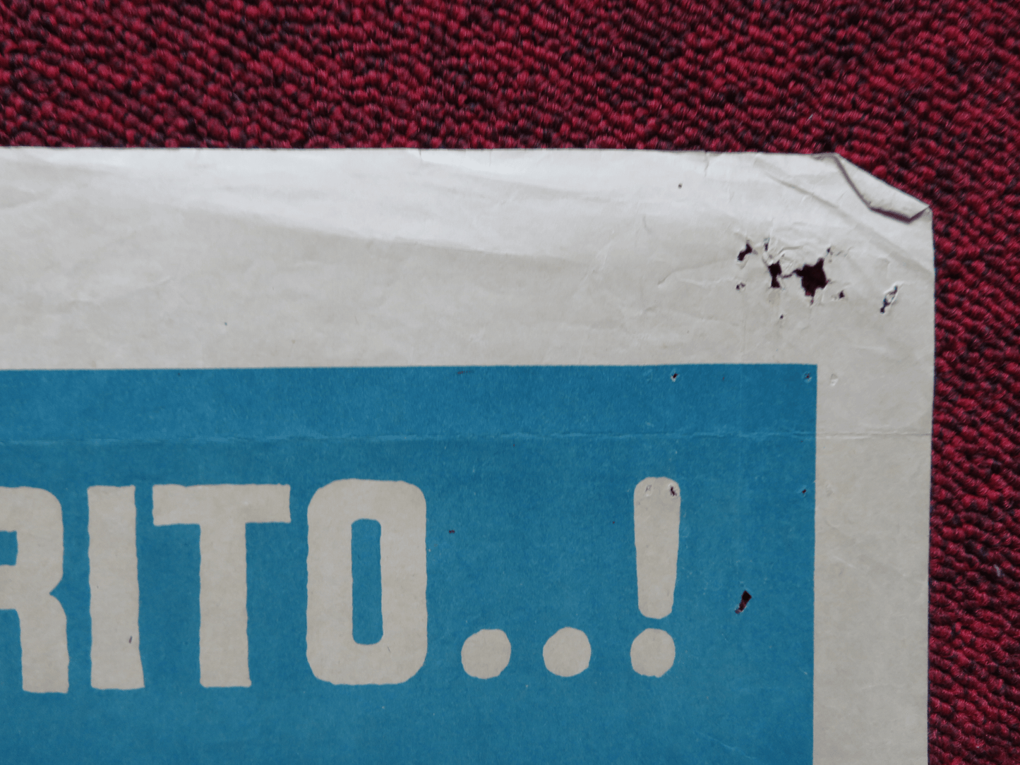 DEATH VALLEY FOLDED ARGENTINA ONE SHEET POSTER PAUL LE MAT CATHERINE HICKS 1982 Rendezvous Cinema Movie posters