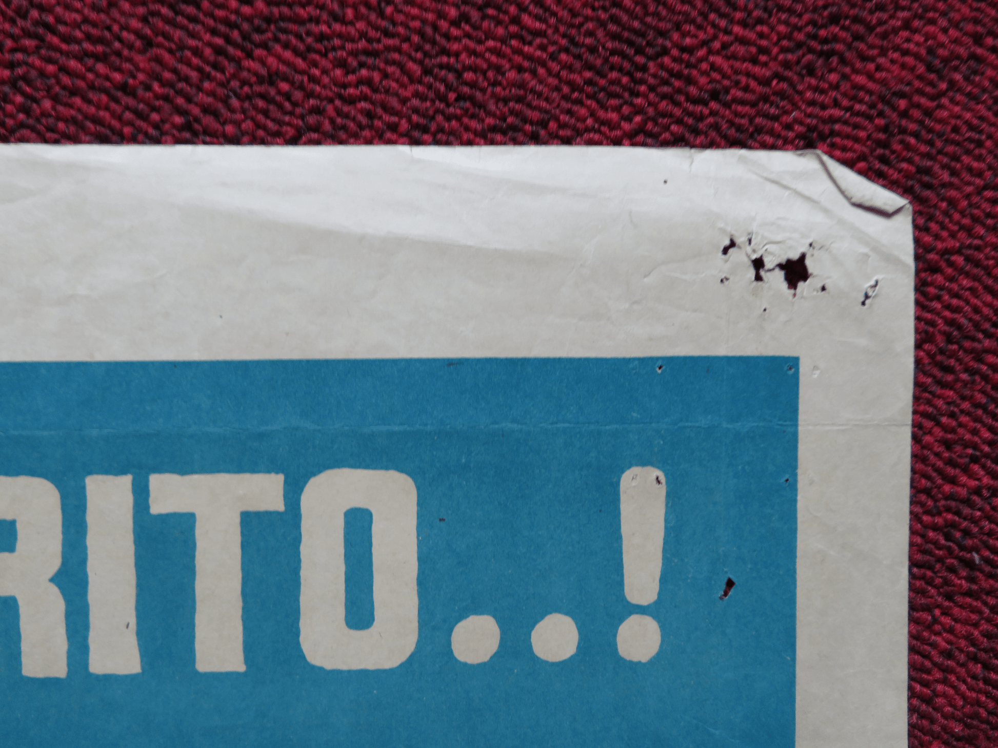 DEATH VALLEY FOLDED ARGENTINA ONE SHEET POSTER PAUL LE MAT CATHERINE HICKS 1982 Rendezvous Cinema Movie posters