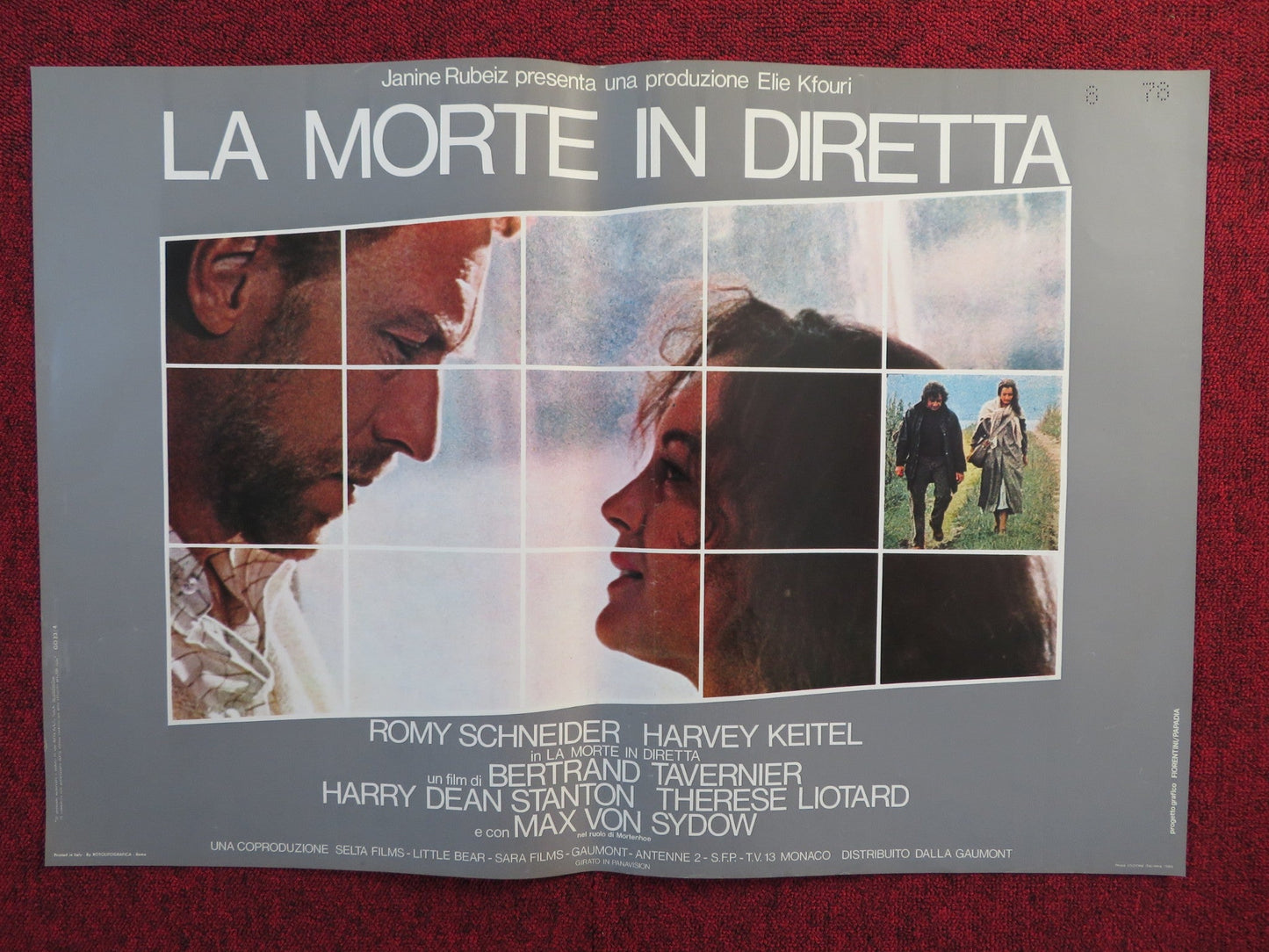 DEATH WATCH ITALIAN FOTOBUSTA POSTER ROMY SCHNEIDER HARVEY KEITEL 1980 Rendezvous Cinema Movie posters