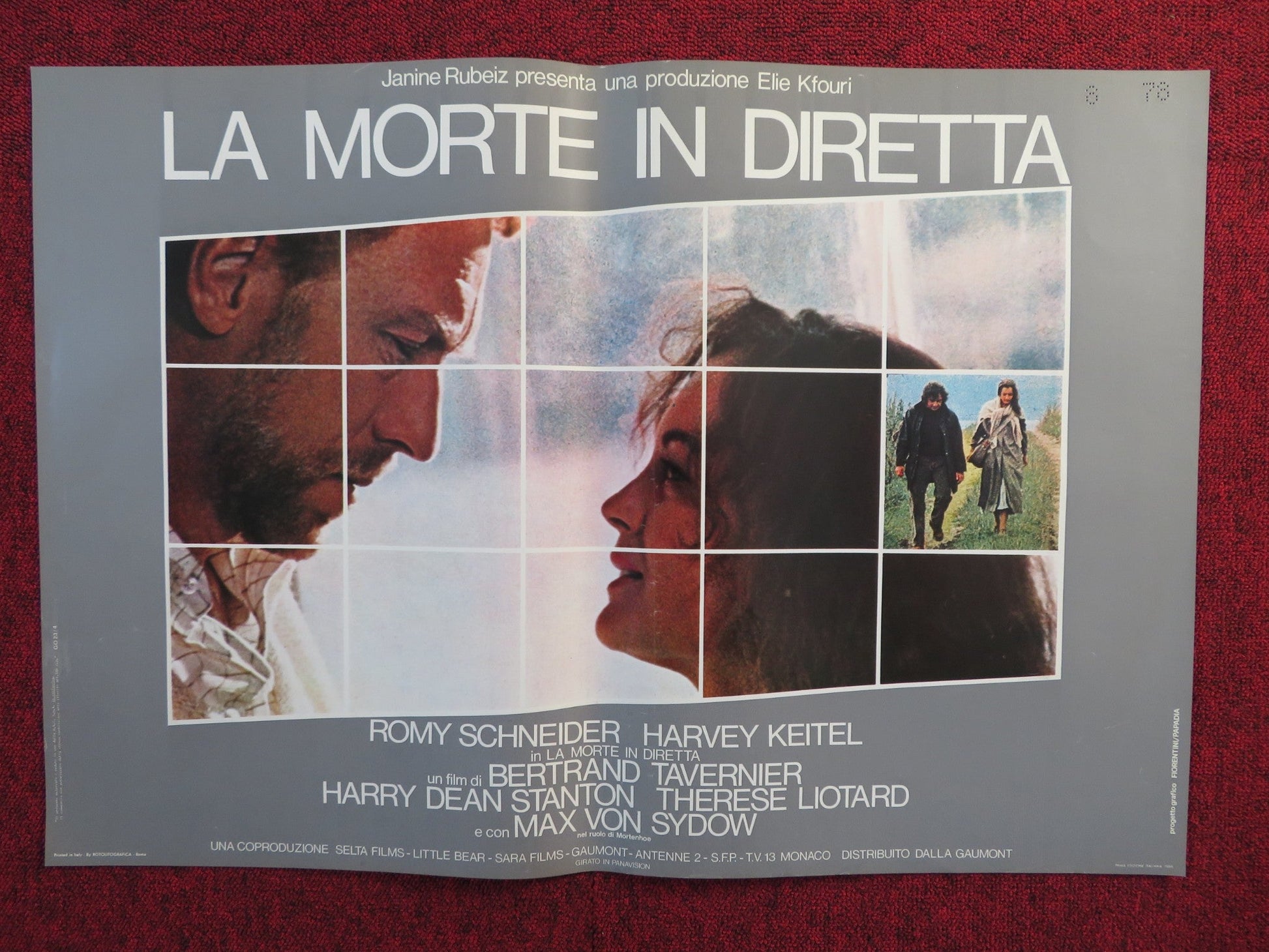 DEATH WATCH ITALIAN FOTOBUSTA POSTER ROMY SCHNEIDER HARVEY KEITEL 1980 Rendezvous Cinema Movie posters