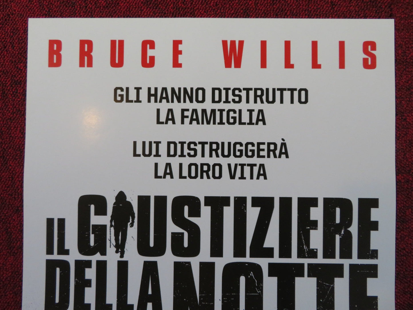 DEATH WISH ITALIAN LOCANDINA POSTER BRUCE WILLIS VINCENT D'ONOFRIO 2018 Rendezvous Cinema Movie posters