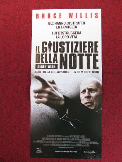 DEATH WISH ITALIAN LOCANDINA POSTER BRUCE WILLIS VINCENT D'ONOFRIO 2018 Rendezvous Cinema Movie posters