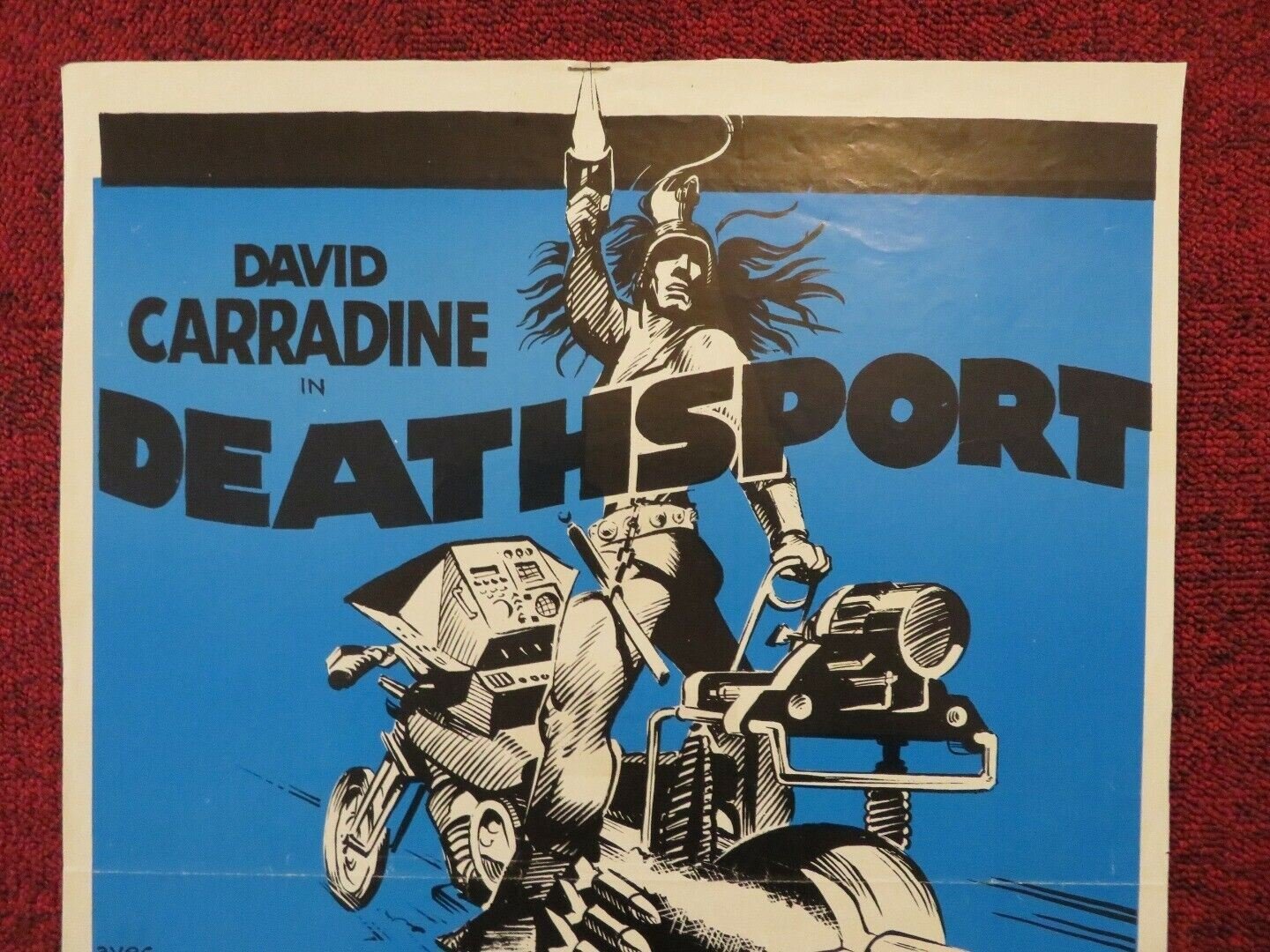 DEATHSPORT BELGIUM (20.5"x13.5") POSTER DAVID CARRADINE CLAUDIA JENNINGS 1978 - Rendezvous Cinema
