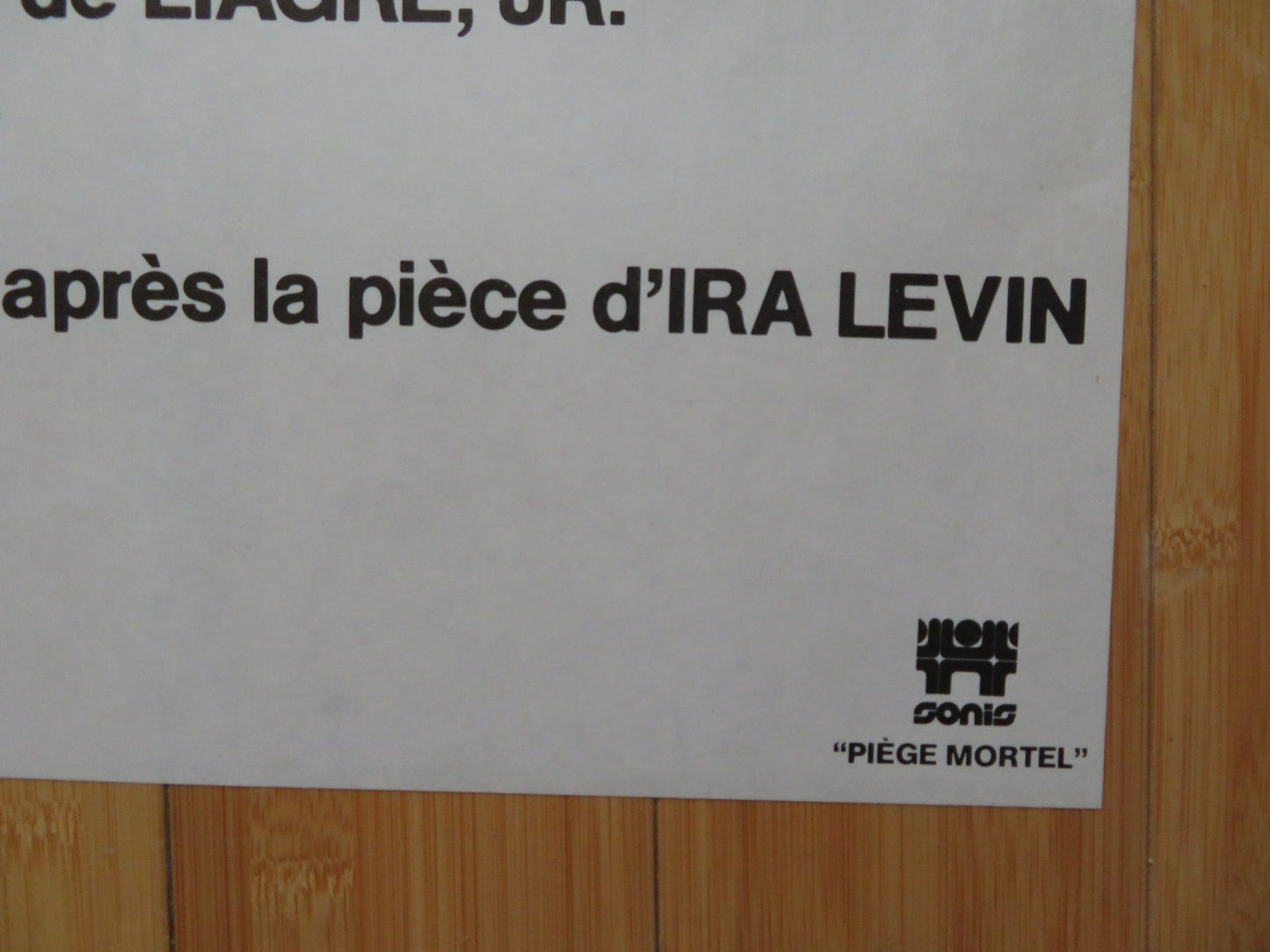 DEATHTRAP FRENCH GRANDE POSTER MICHAEL CAINE CHRISTOPHER REEVE 1983 Rendezvous Cinema Movie posters