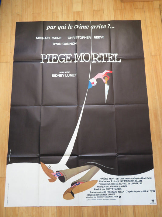 DEATHTRAP FRENCH GRANDE POSTER MICHAEL CAINE CHRISTOPHER REEVE 1983 Rendezvous Cinema Movie posters