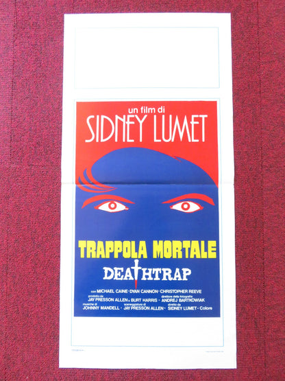 DEATHTRAP ITALIAN LOCANDINA POSTER MICHAEL CAINE CHRISTOPHER REEVE 1982 Rendezvous Cinema Movie posters
