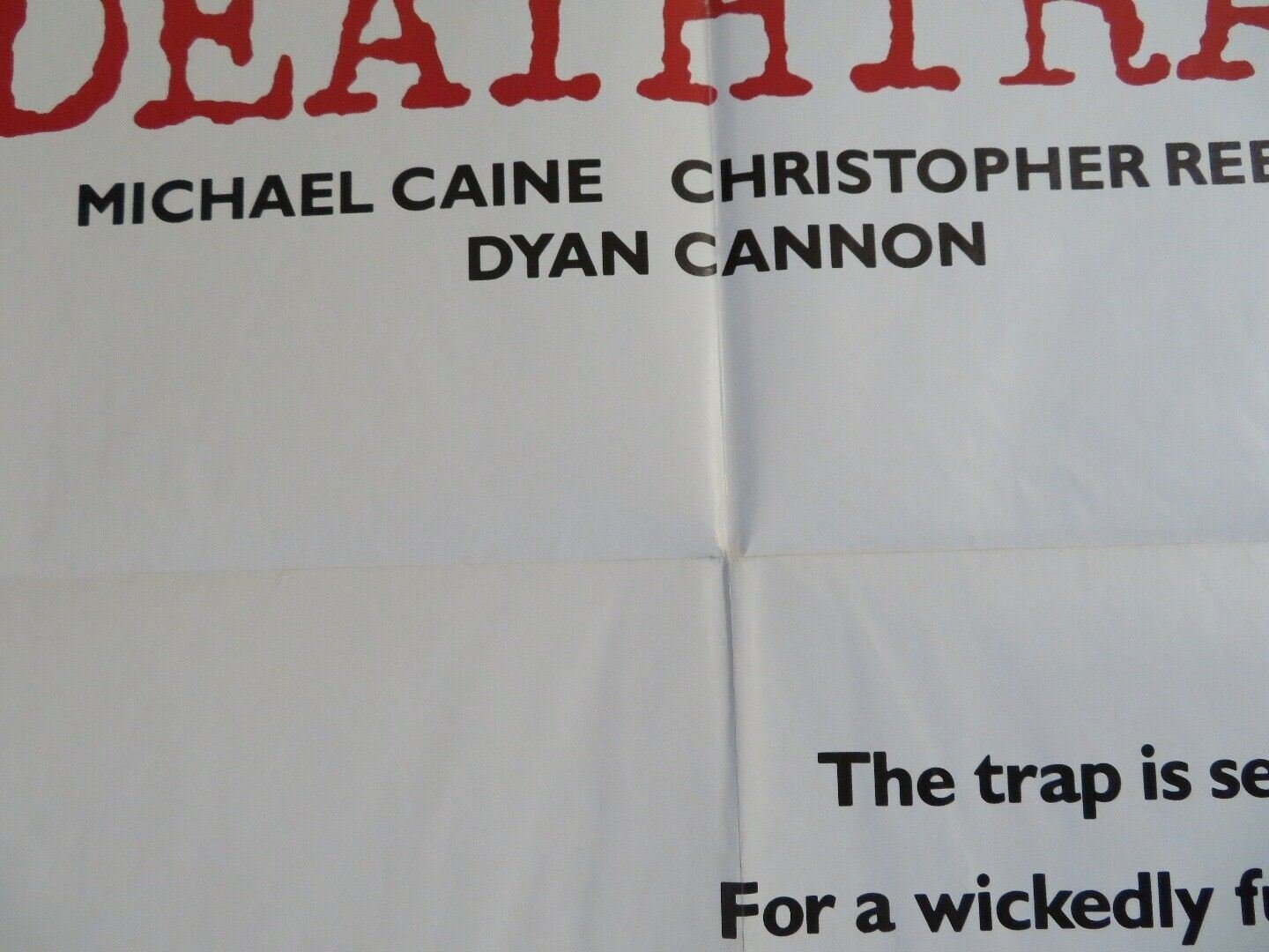 DEATHTRAP US ONE SHEET STYLE B POSTER MICHAEL CAINE CHRISTOPHER REEVE Movie posters