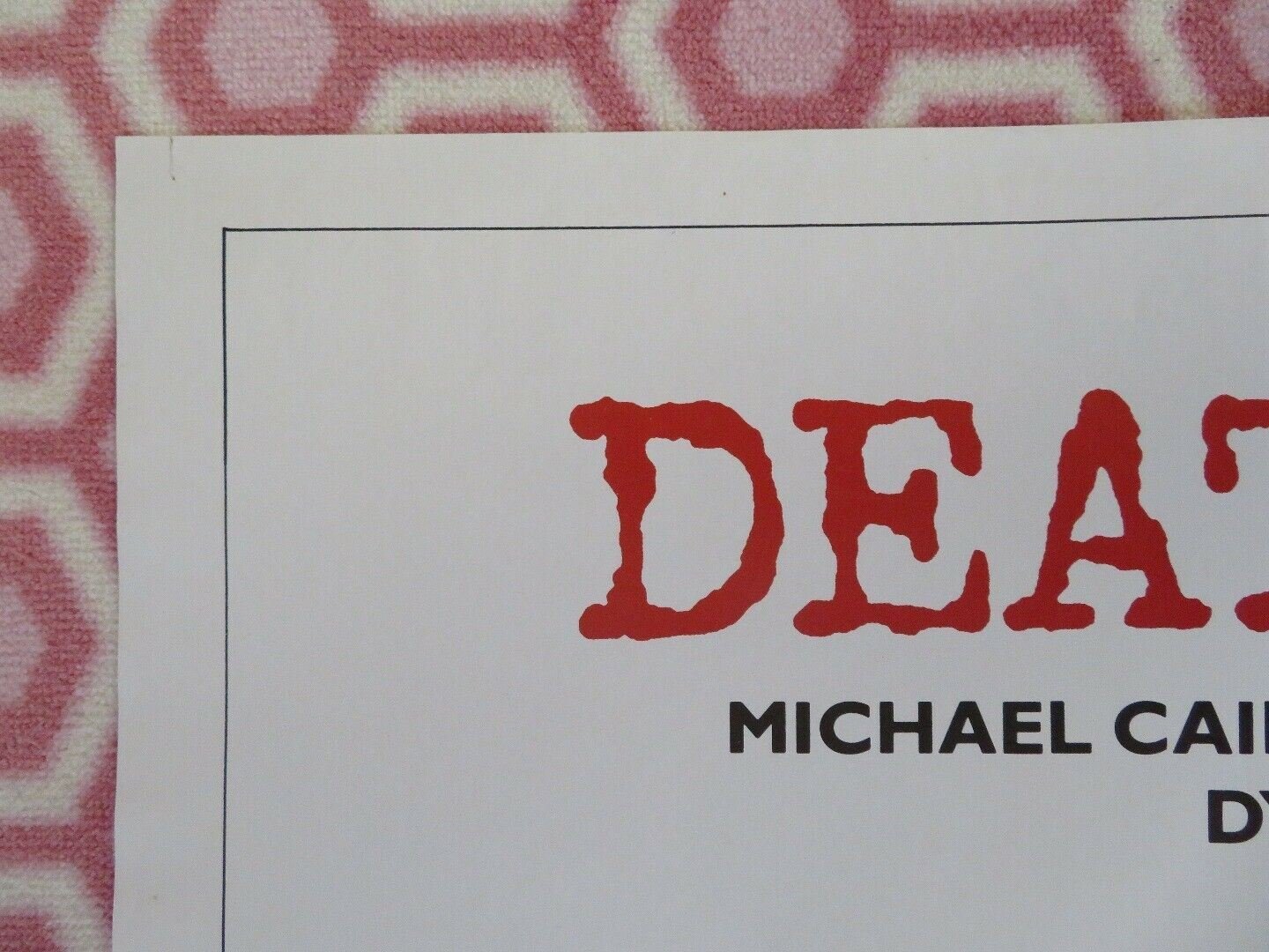 DEATHTRAP US ONE SHEET STYLE B POSTER MICHAEL CAINE CHRISTOPHER REEVE Movie posters
