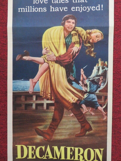 DECAMERON NIGHTS US INSERT (14"x 36") POSTER JOAN FONTAINE LOUIS JOURDAN 1953 Movie posters