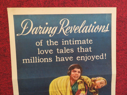 DECAMERON NIGHTS US INSERT (14"x 36") POSTER JOAN FONTAINE LOUIS JOURDAN 1953 Movie posters