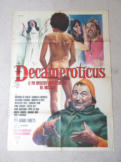 DECAMEROTICUS ITALIAN 2 FOGLIO POSTER ALDO BUFI LANDI PUPO DE LUCA 1972 Rendezvous Cinema Movie posters