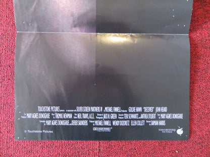 DECEIVED FOLDED AUSTRALIAN DAYBILL POSTER GOLDIE HAWN 1991 Movie posters